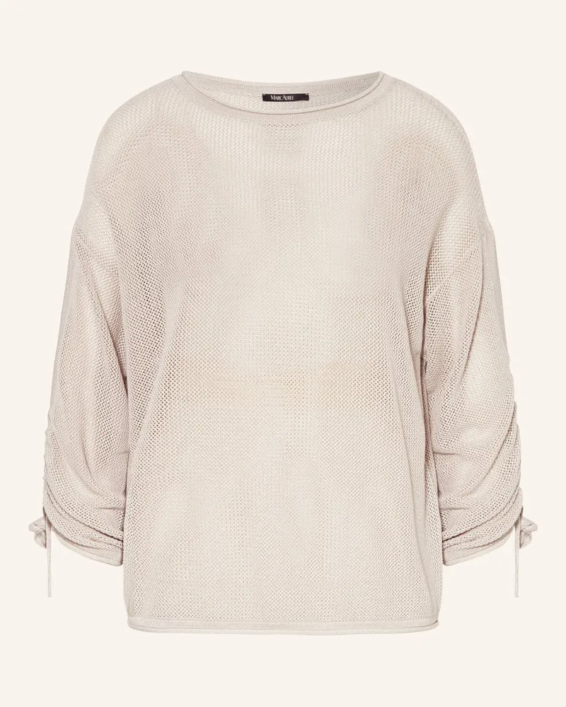 MARC AUREL Pullover mit Glitzergarn Taupe