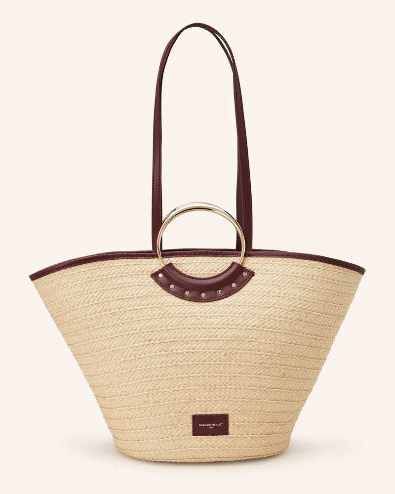 Claudie Pierlot Strandtasche Hellbraun