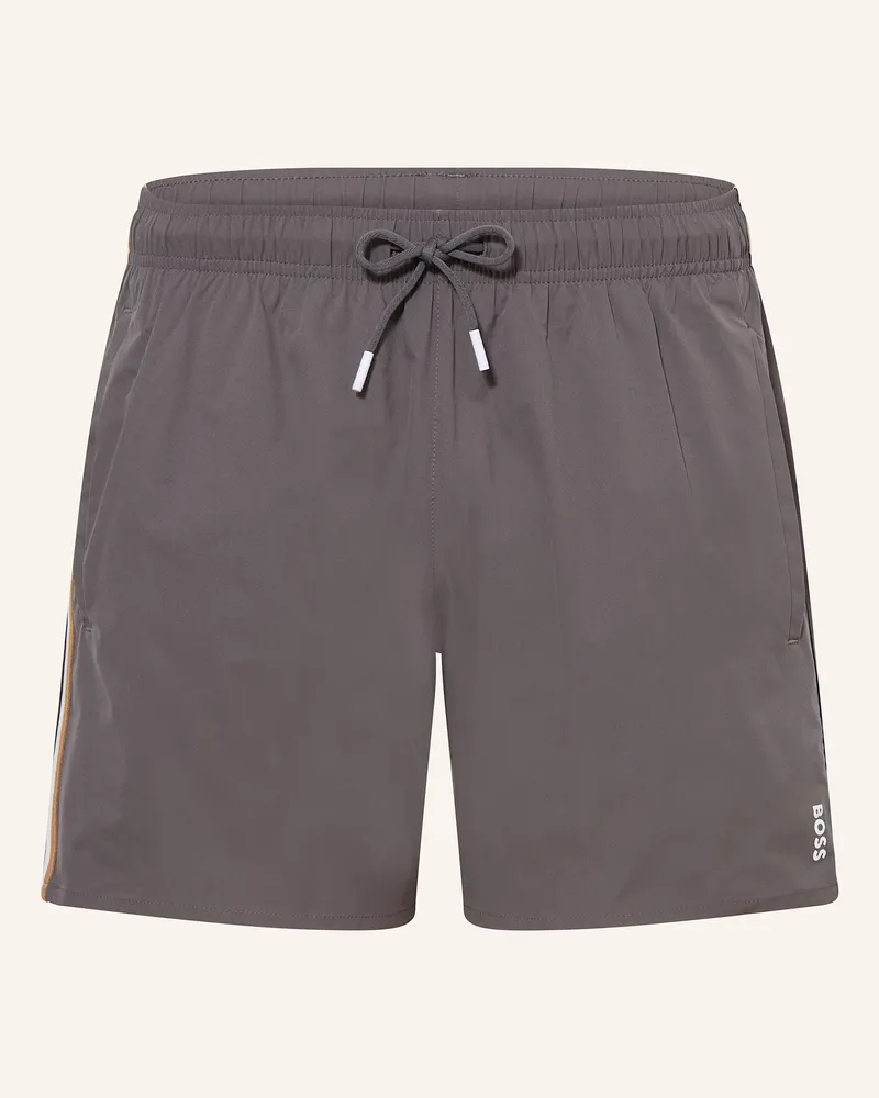 HUGO BOSS Badeshorts ICONIC Grau