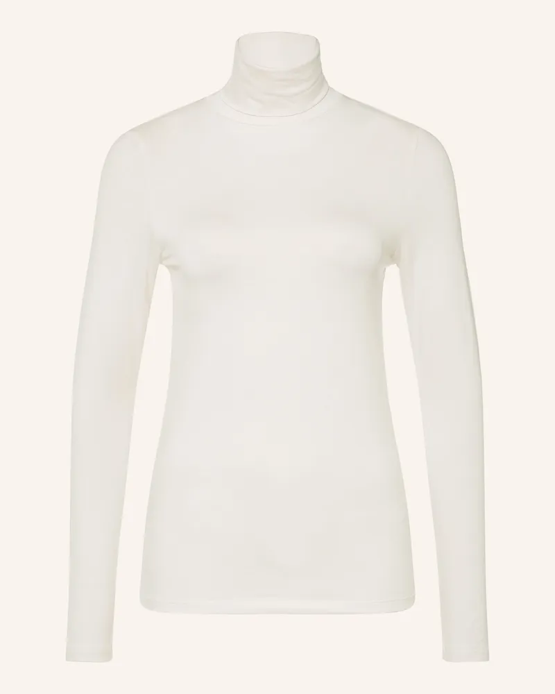 Majestic Rollkragenshirt weiss Creme