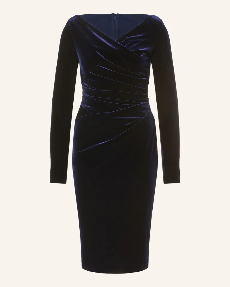Talbot Runhof Cocktailkleid Aus Samt blau 436