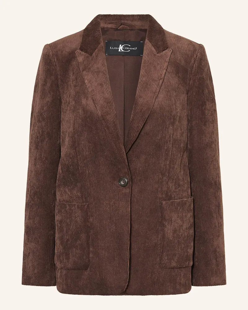 Luisa Cerano Cordblazer Braun