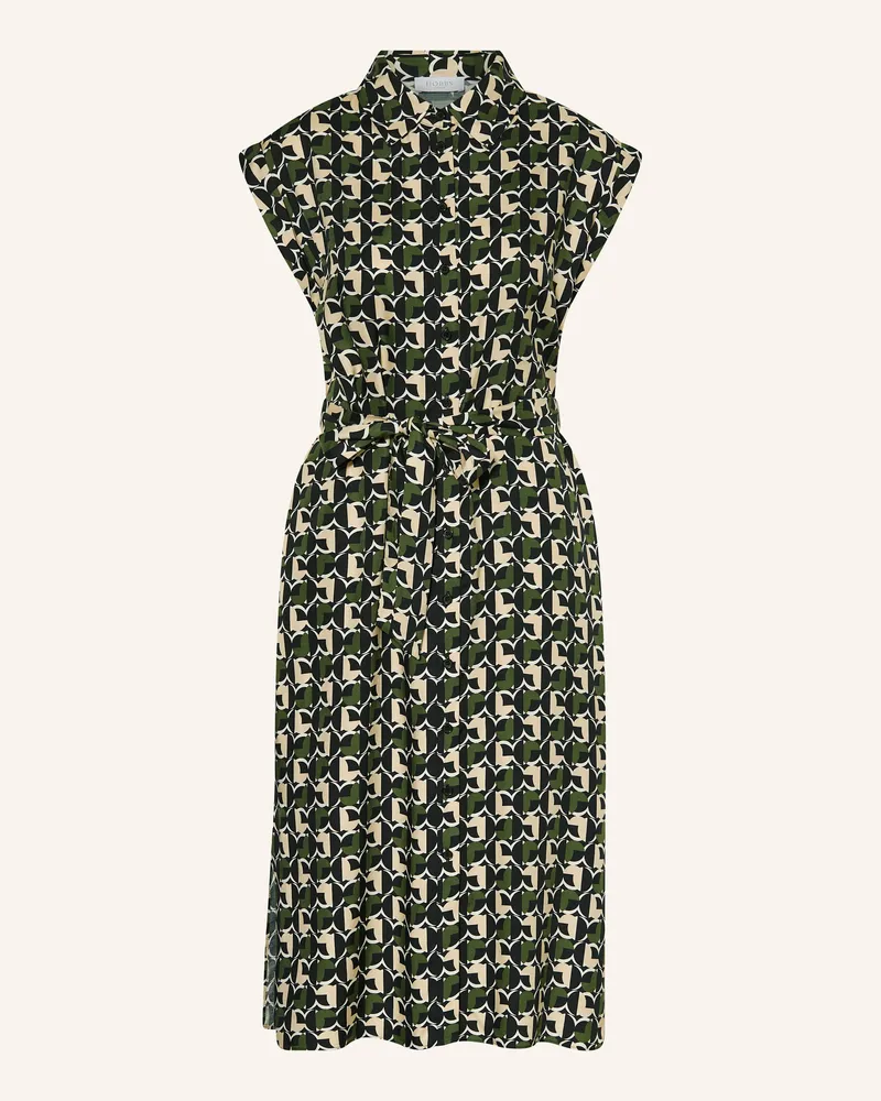 HOBBS London Hemdblusenkleid Kalinda gruen Schwarz