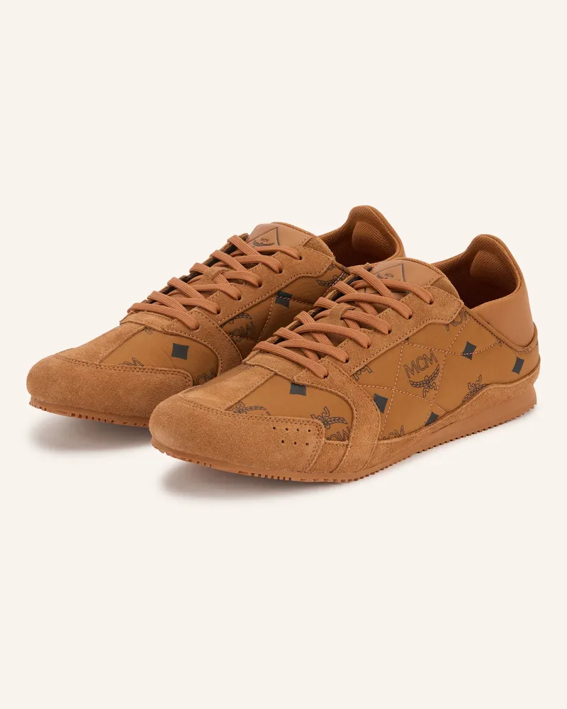 MCM Sneaker Federlite braun Cognac