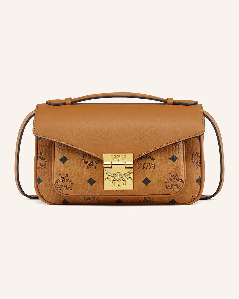 MCM Umhängetasche Tracy Vi Medium braun Cognac