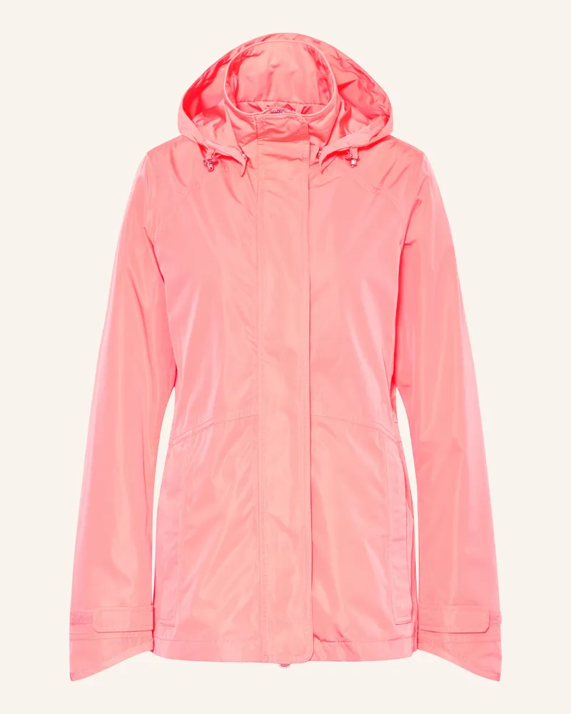 Wellensteyn Regenjacke Tirol Lady Mit Abnehmbarer Kapuze orange Lachs