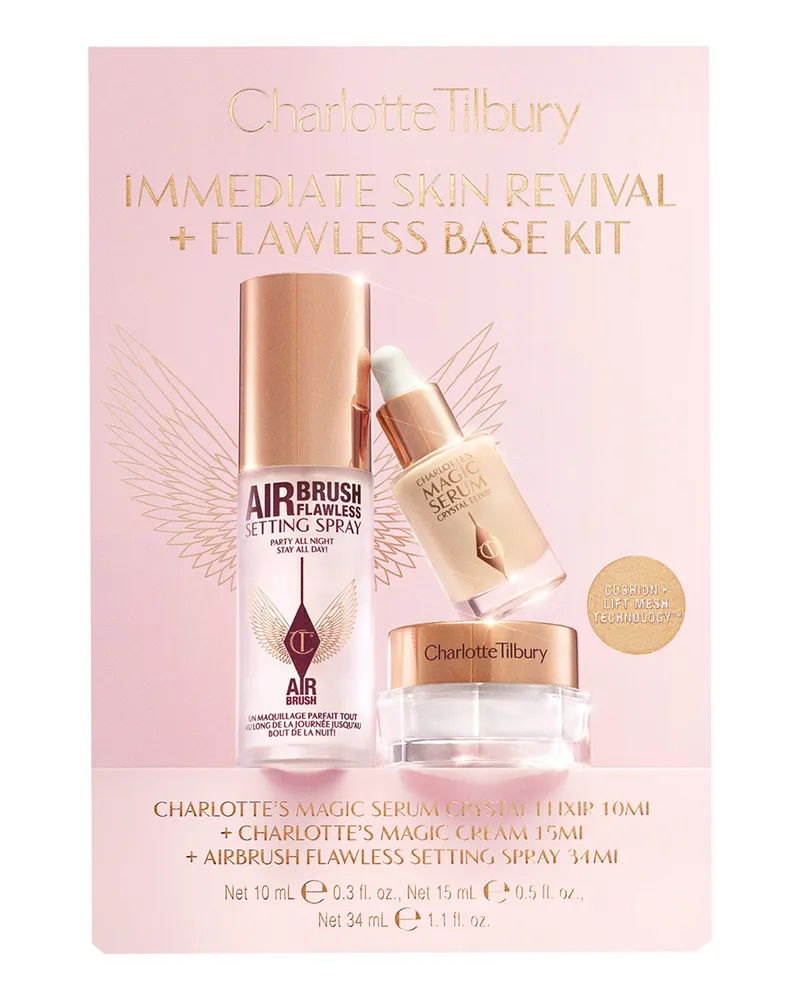 Charlotte Tilbury Immediate Skin Revival + Flawless Base Kit Pflege-Set 