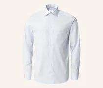 Hemd Baumwolle Piqué Contemporary Fit blau