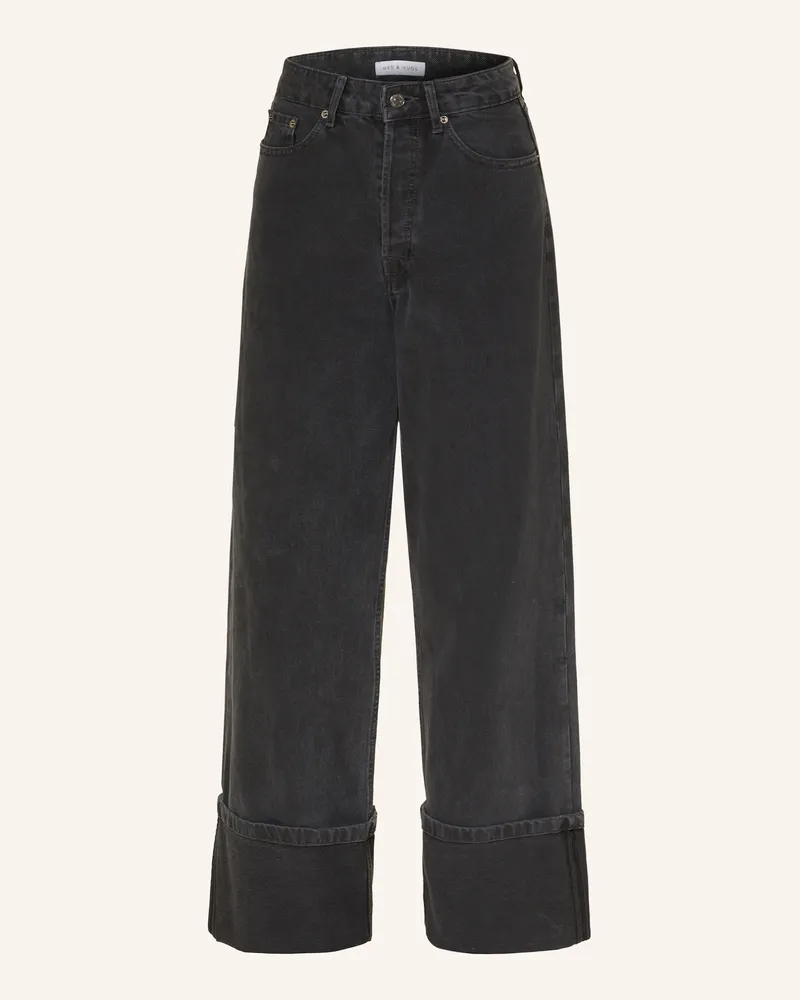 Mrs & HUGS Straight Leg Jeans schwarz Black