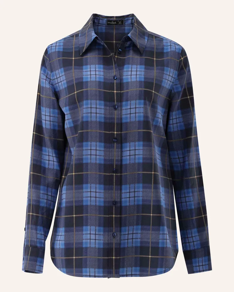van Laack Bluse Modern Fit Blau