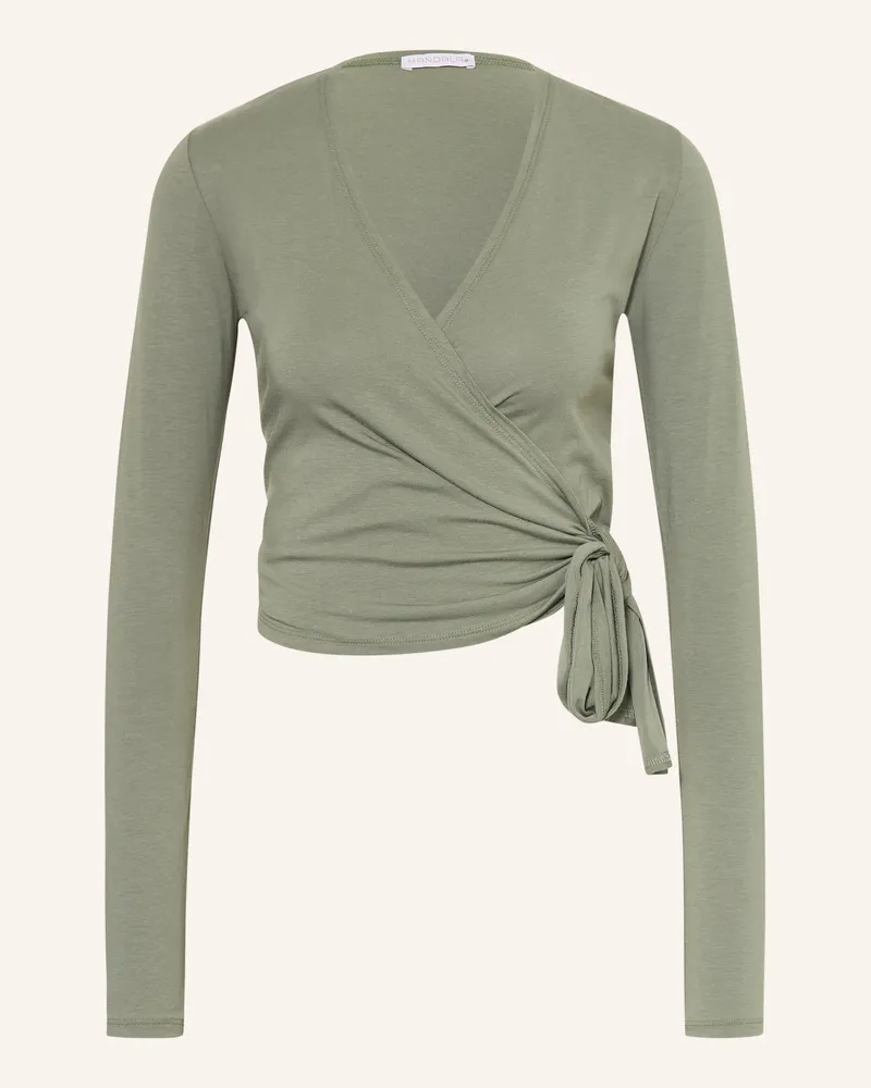 Mandala Yoga-Jacke Wrap gruen Oliv