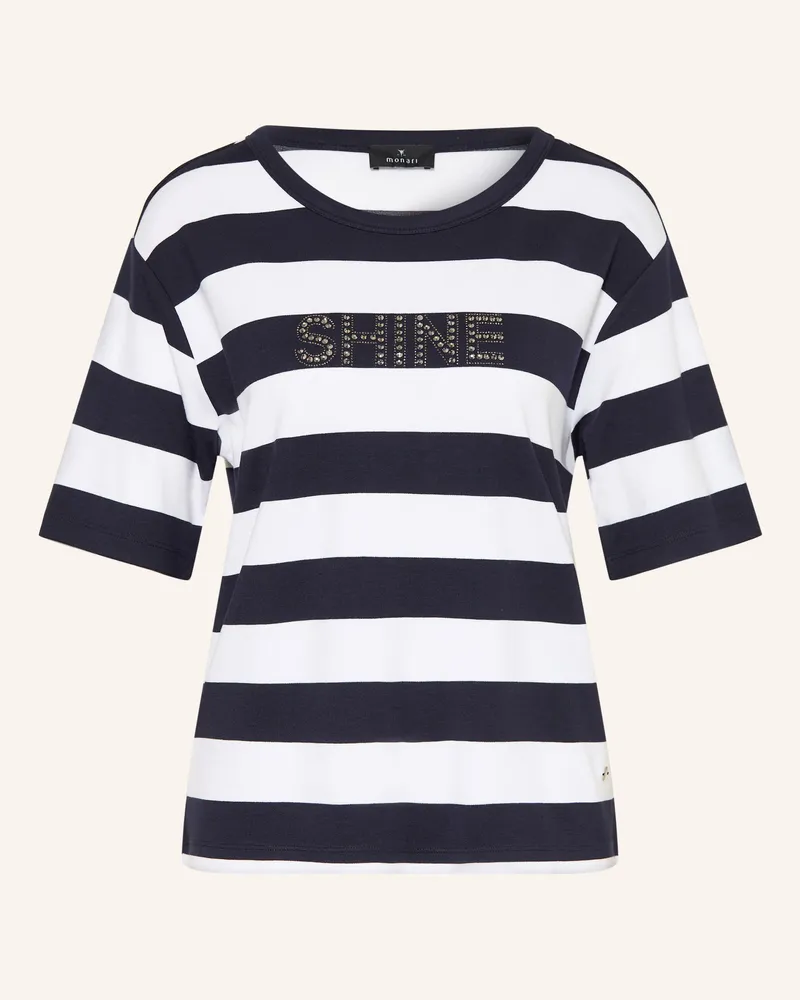 monari T-Shirt Mit Schmucksteinen blau Dunkelblau