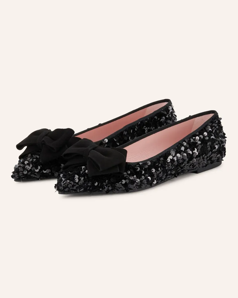 Pretty Ballerinas Ballerinas Salma Mit Pailletten schwarz Schwarz