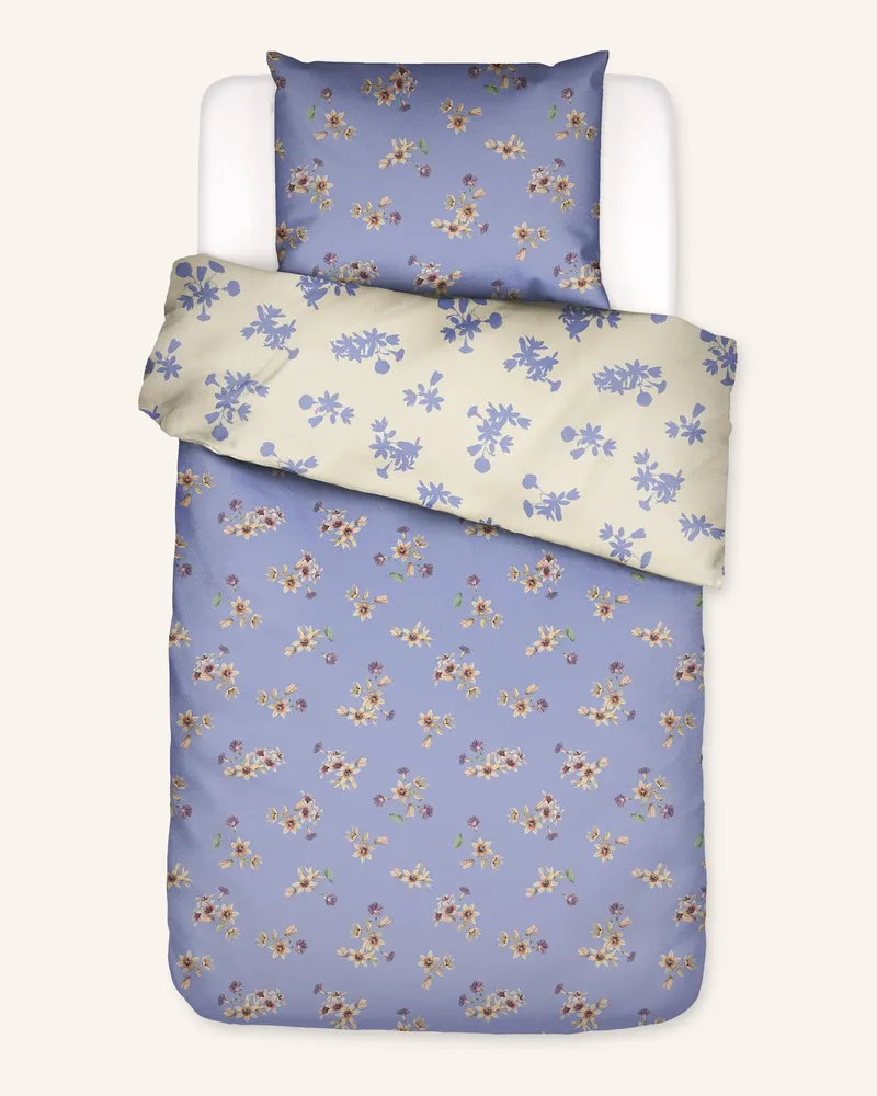 Essenza Bettwäsche Fiora blau Blau