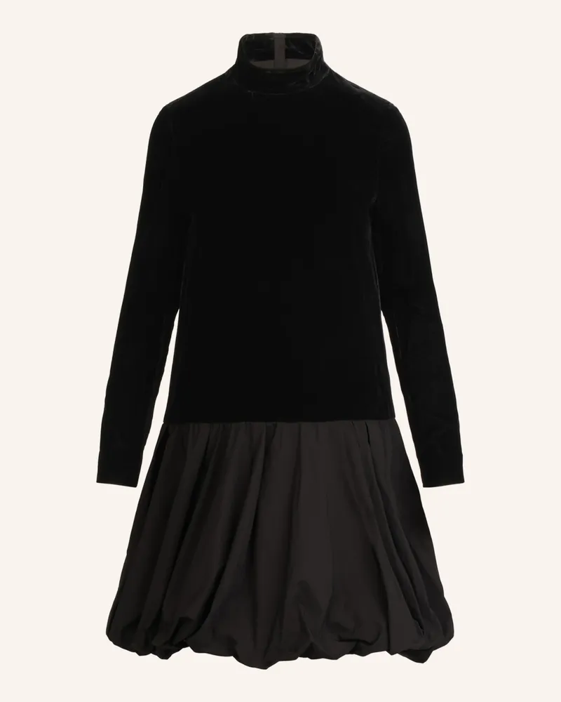 Apart Samtkleid schwarz Schwarz