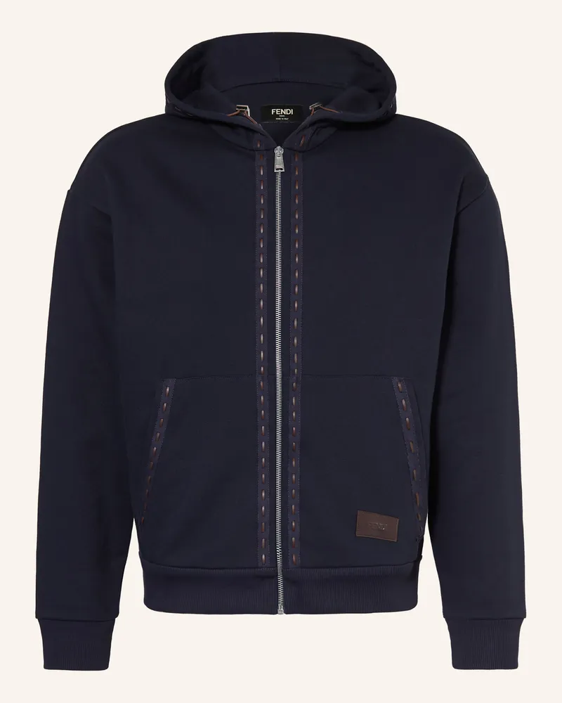 Fendi Sweatjacke blau Dunkelblau