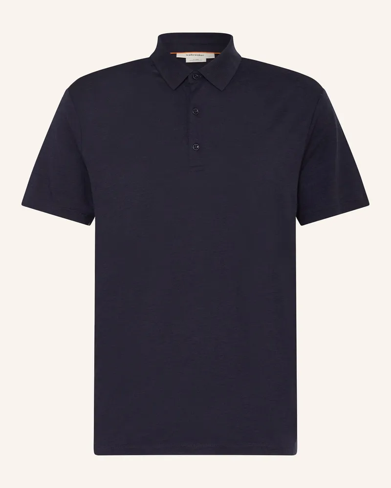 Icebreaker Funktions-Poloshirt 150 TECH LITE III aus Merinowolle Dunkelblau