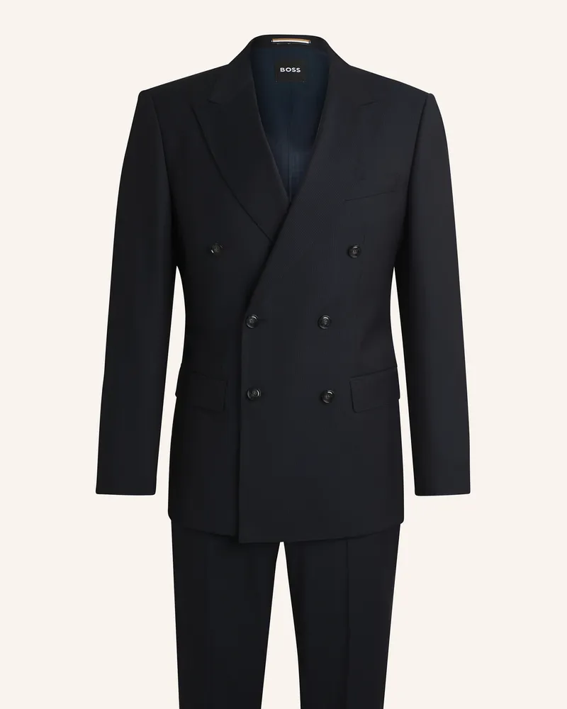 HUGO BOSS Business Anzug H-HUGE-2PCS-DB-254 Slim Fit Dunkelblau