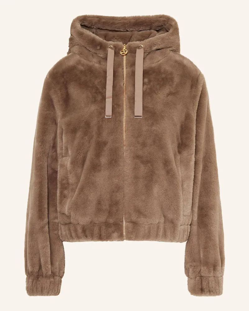 S.Oliver Kunstfell-Jacke Braun