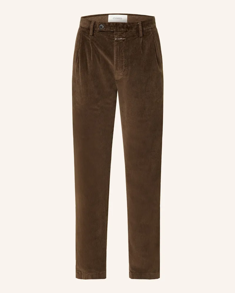 Closed Cordhose BERGEN Tapered Fit Khaki