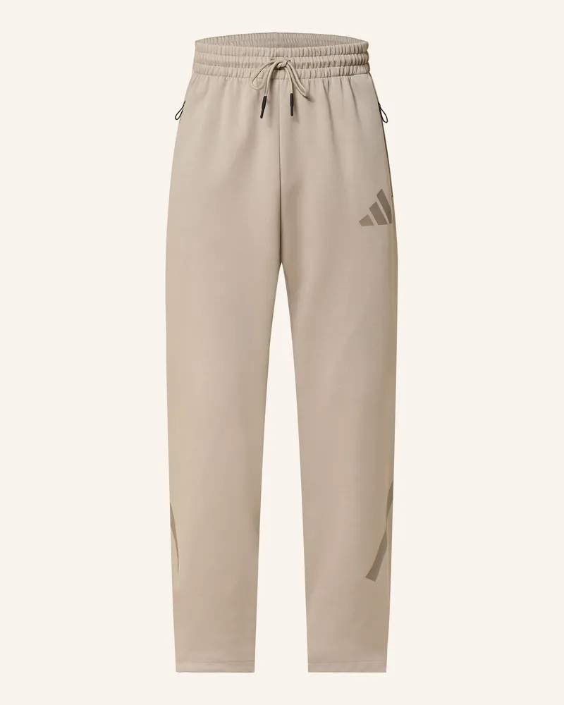 adidas Sweatpants Z.N.E. OPEN HEM Hellbraun