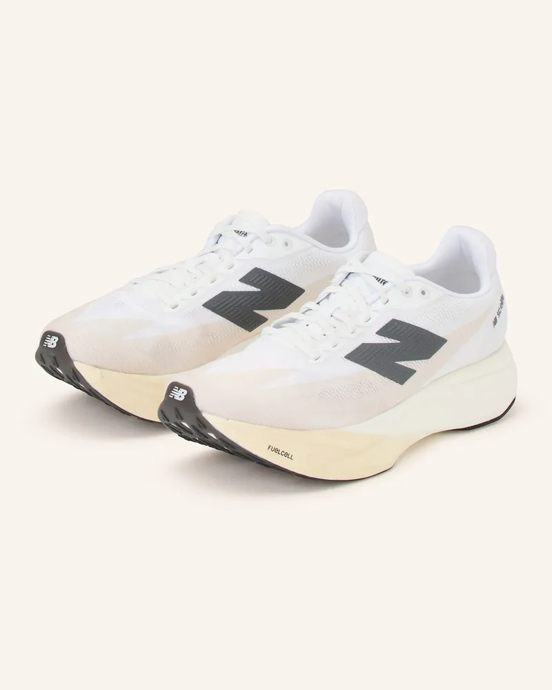 New Balance Laufschuhe Fuelcell Supercomp elitev5 beige Weiss