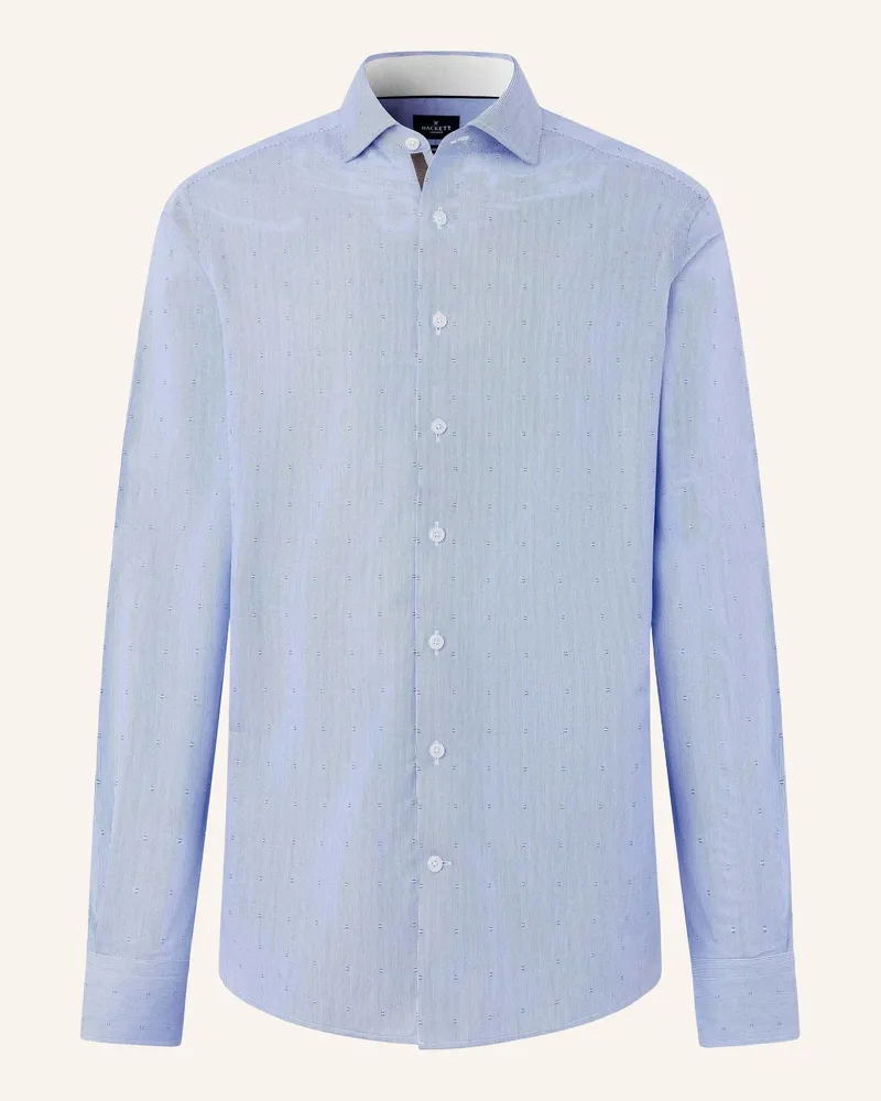 Hackett Freizeithemd Fil Coupe Bengal Str blau Blau