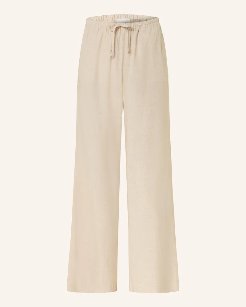Juvia Hose Florens Mit Leinen beige Beige