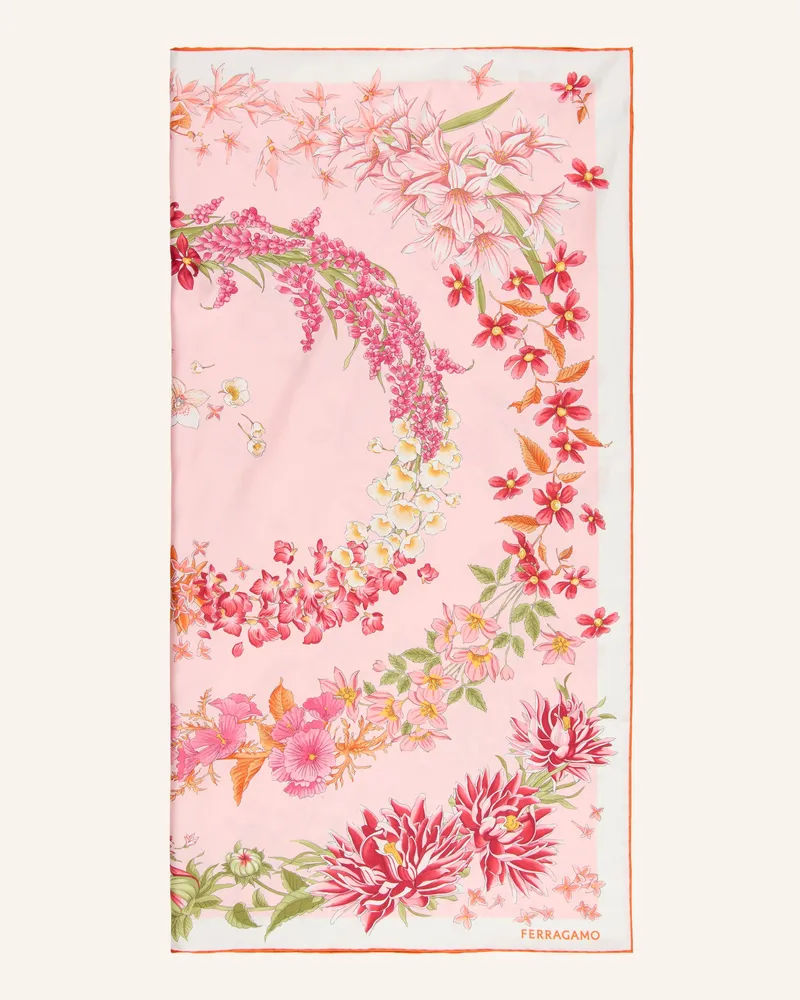 Ferragamo Seidentuch rosa Rosa