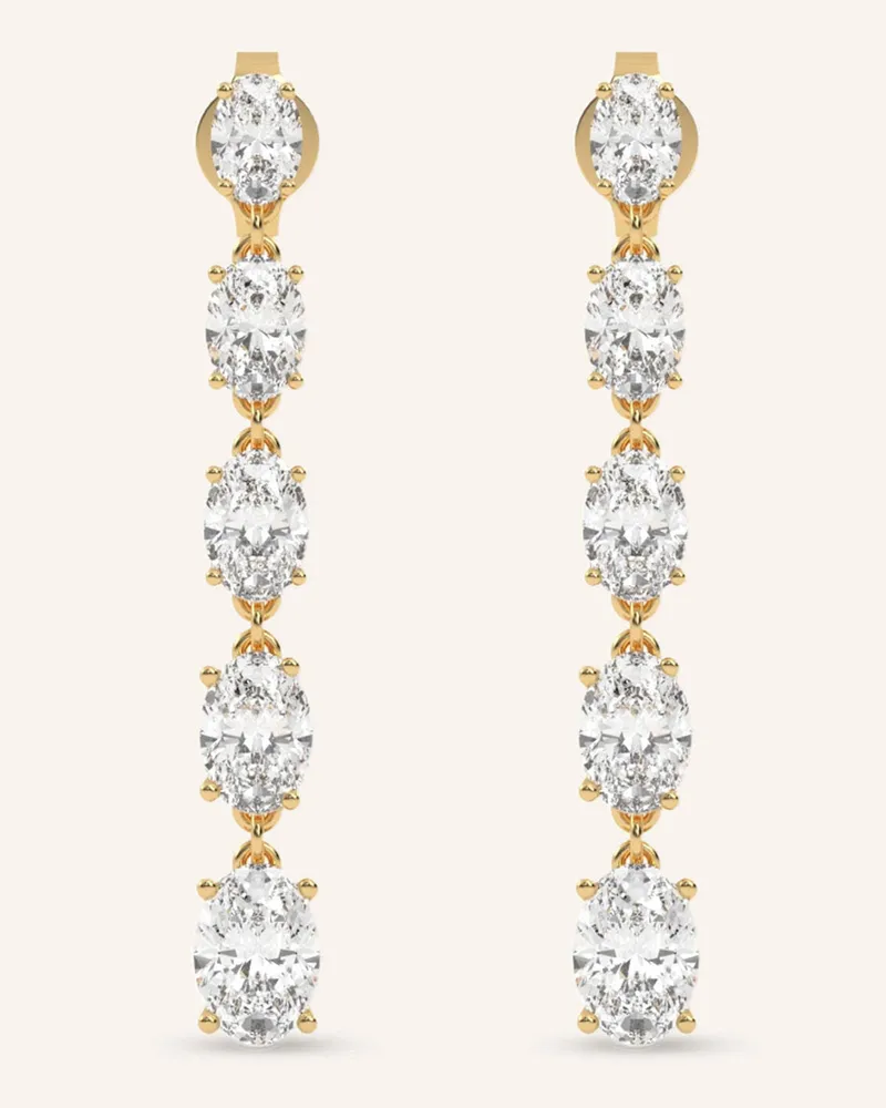VEYNOU Ohrhänger Arden Aus 14 Karat Gelbgold Und 3,60ct. Lab-Grown Diamanten gold Gold