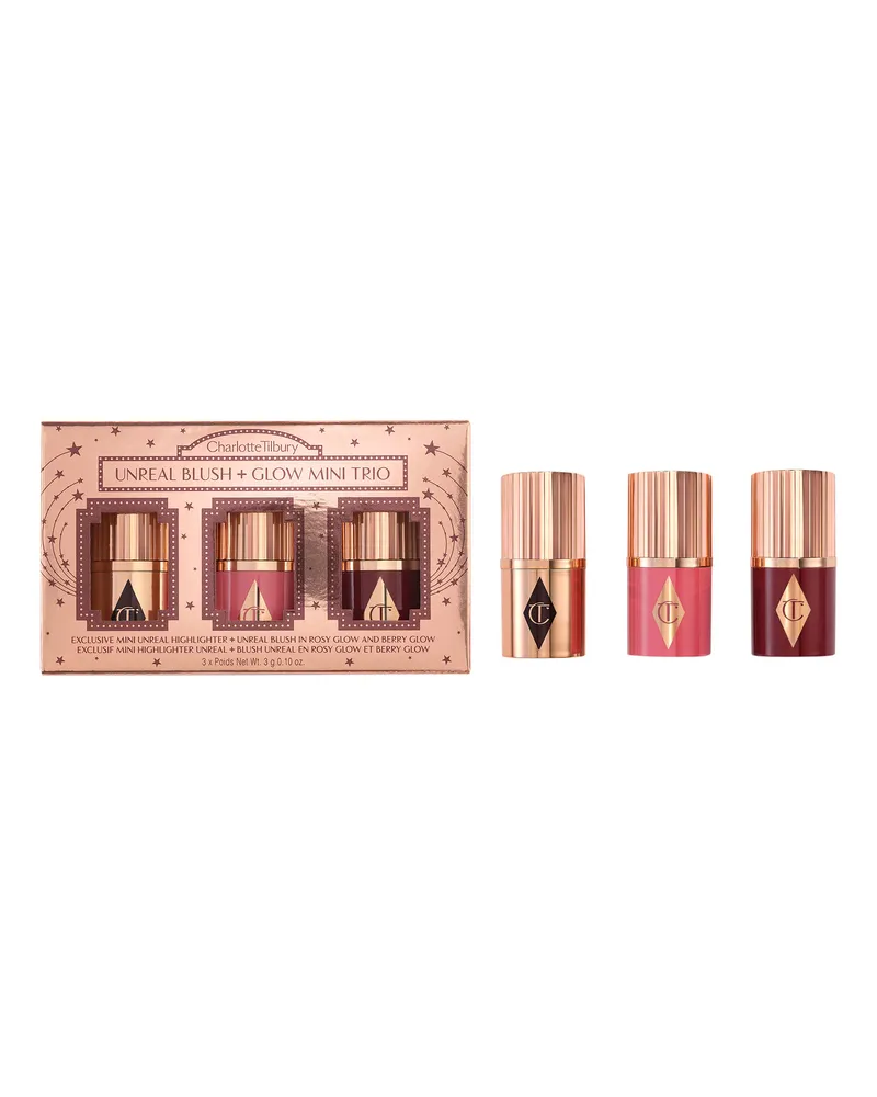 Charlotte Tilbury Unreal Blush + Glow Mini Trio Make-up Set N