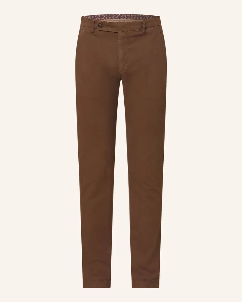 Berwich Chino Morello Slim Fit braun Dunkelbraun