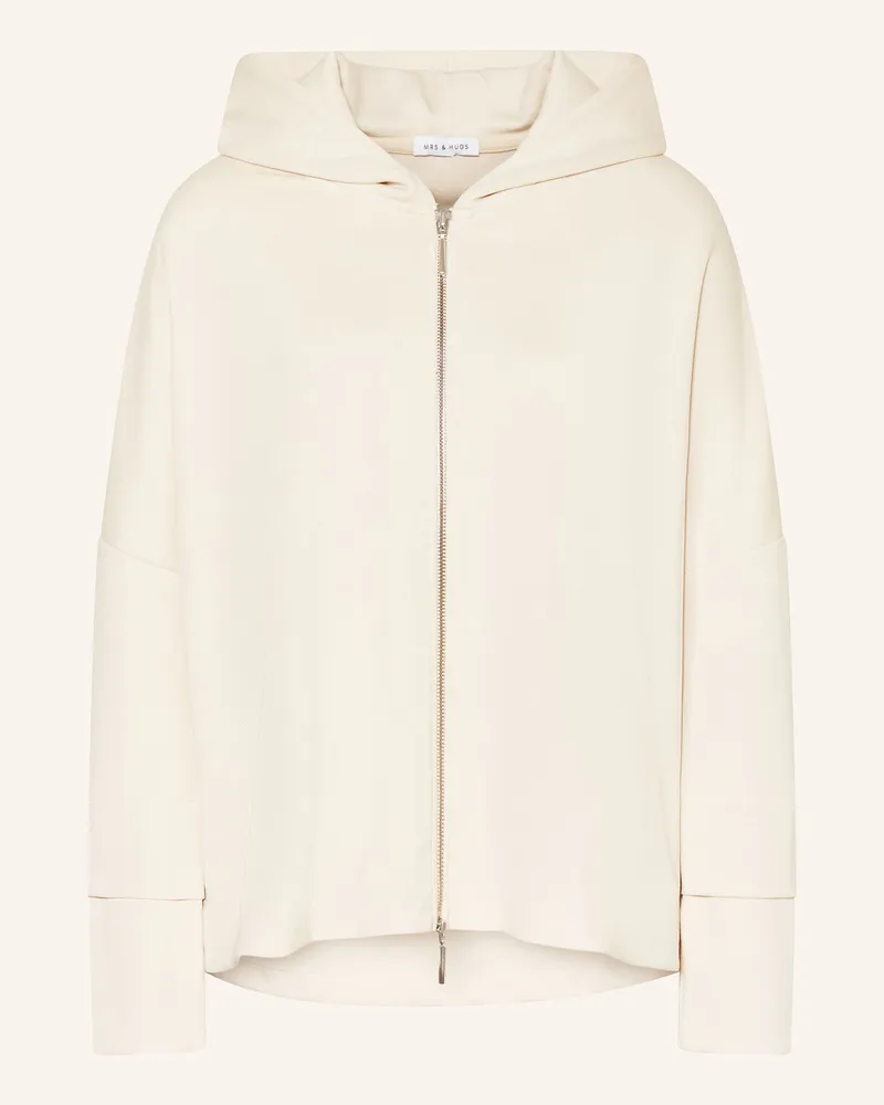 Mrs & HUGS Sweatjacke Creme