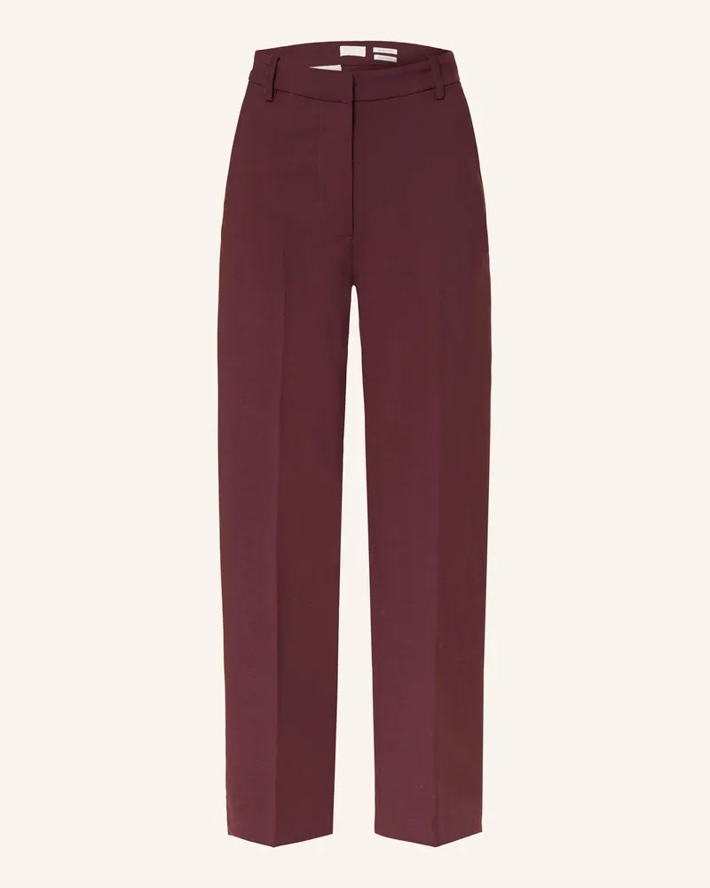 Arket Marlenehose Dunkelrot