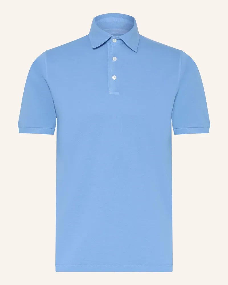 Fedeli Piqué-Poloshirt NORTH Blau