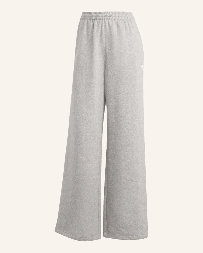 adidas Essentials Hose, Weites Bein grau Grau