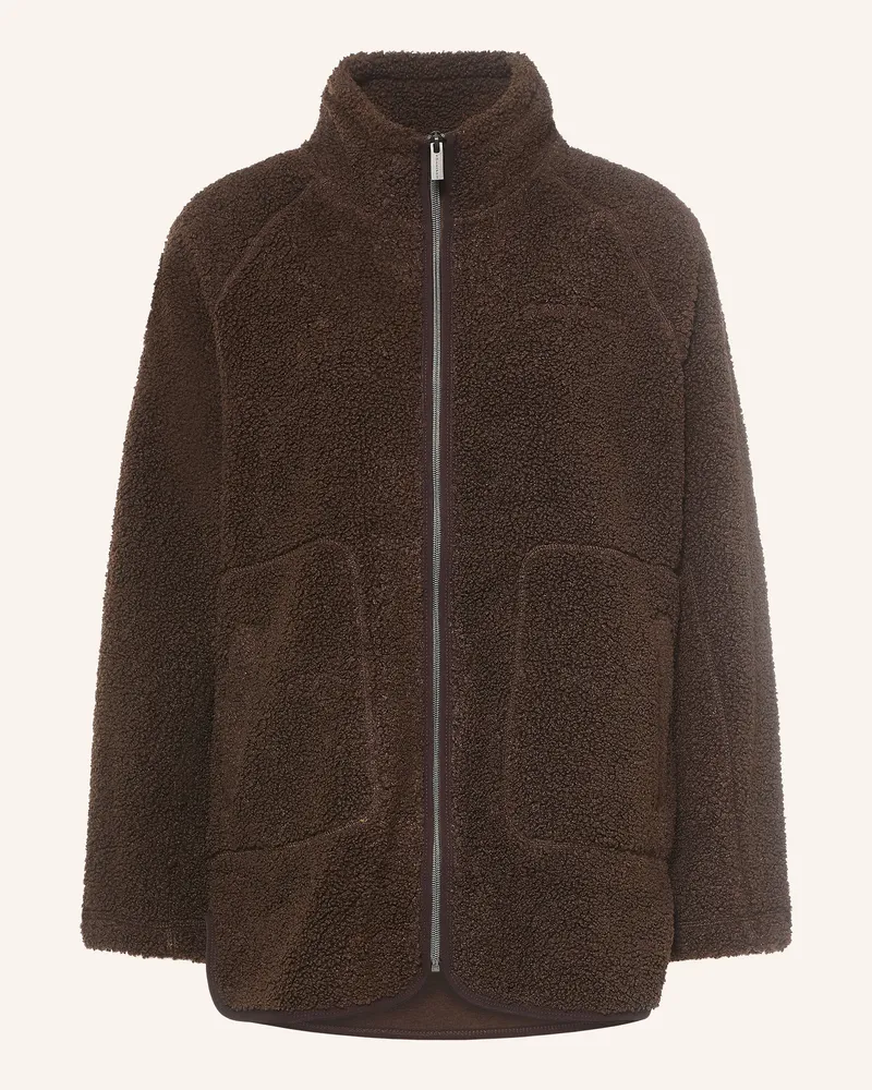 Röhnisch Fleecejacke Cloud Pile braun Dunkelbraun