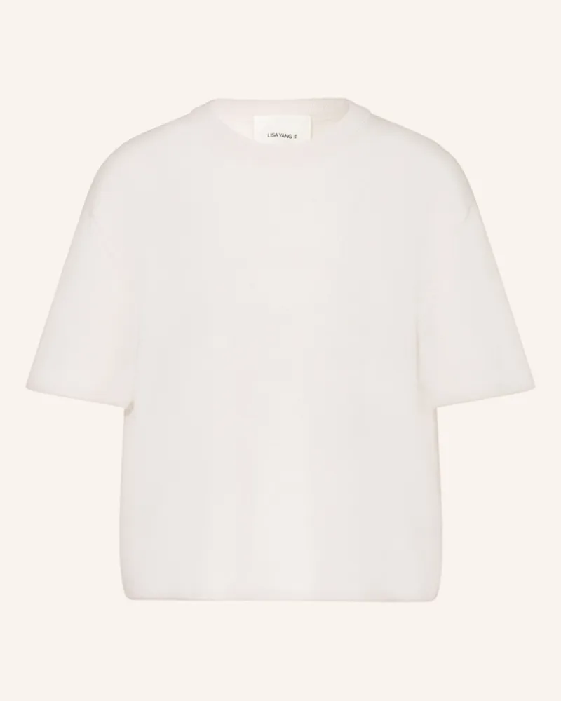 Lisa Yang Strickshirt Cila Aus Cashmere weiss Creme