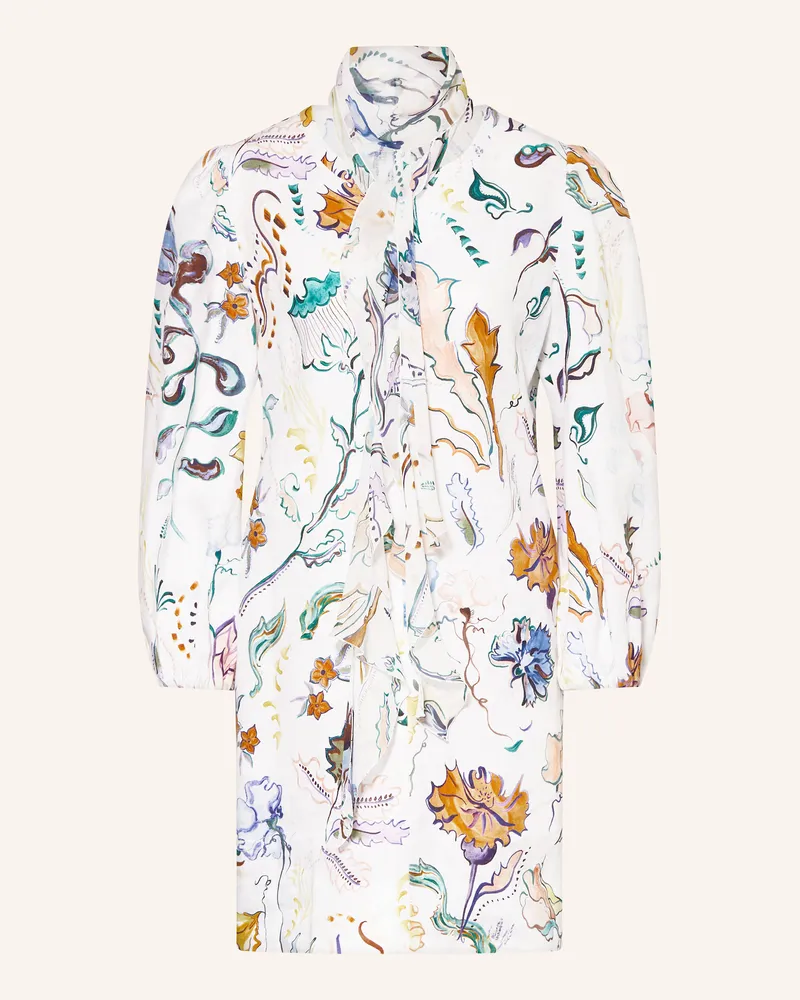Dorothee Schumacher Leinenkleid FLORAL POWER Weiss
