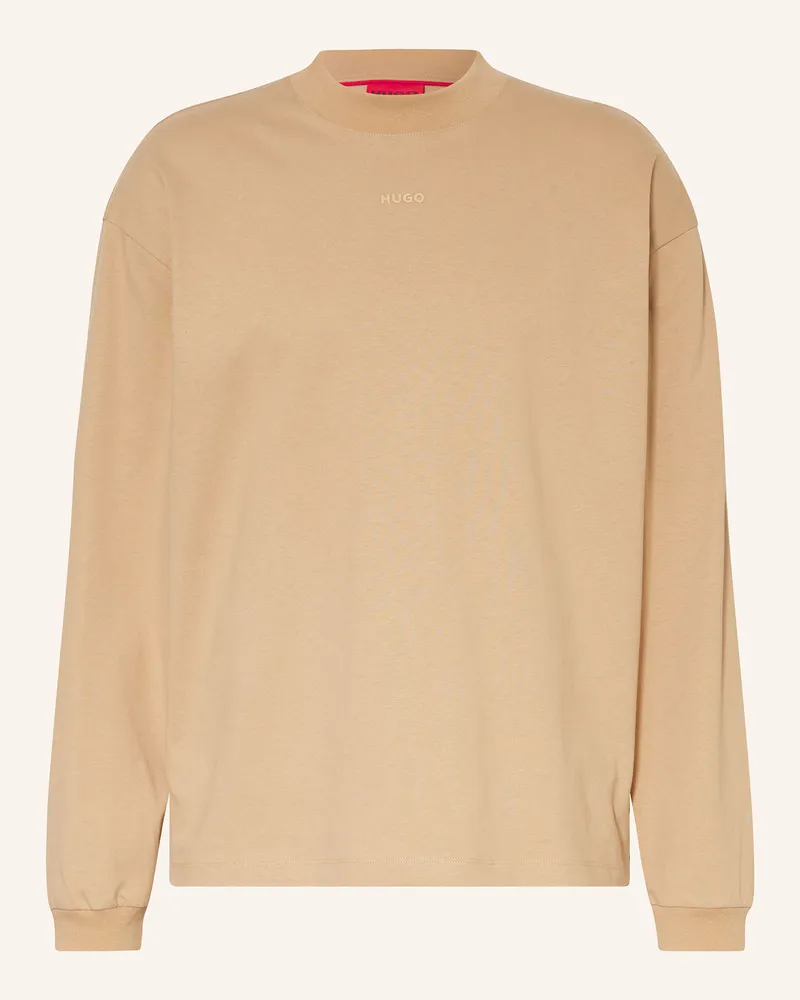 HUGO BOSS Longsleeve DAPOSO Hellbraun