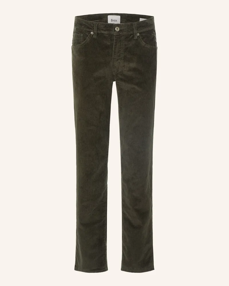 Brax Cordhose Cadiz Straight Fit gruen 35