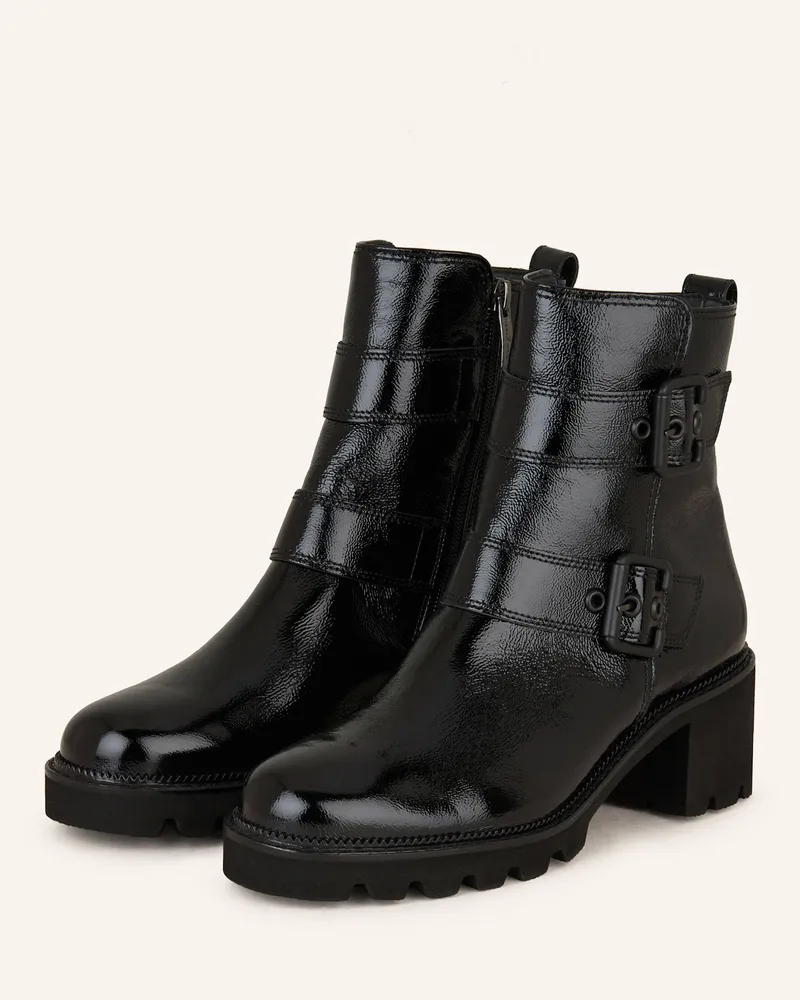 paul green Biker Boots Schwarz