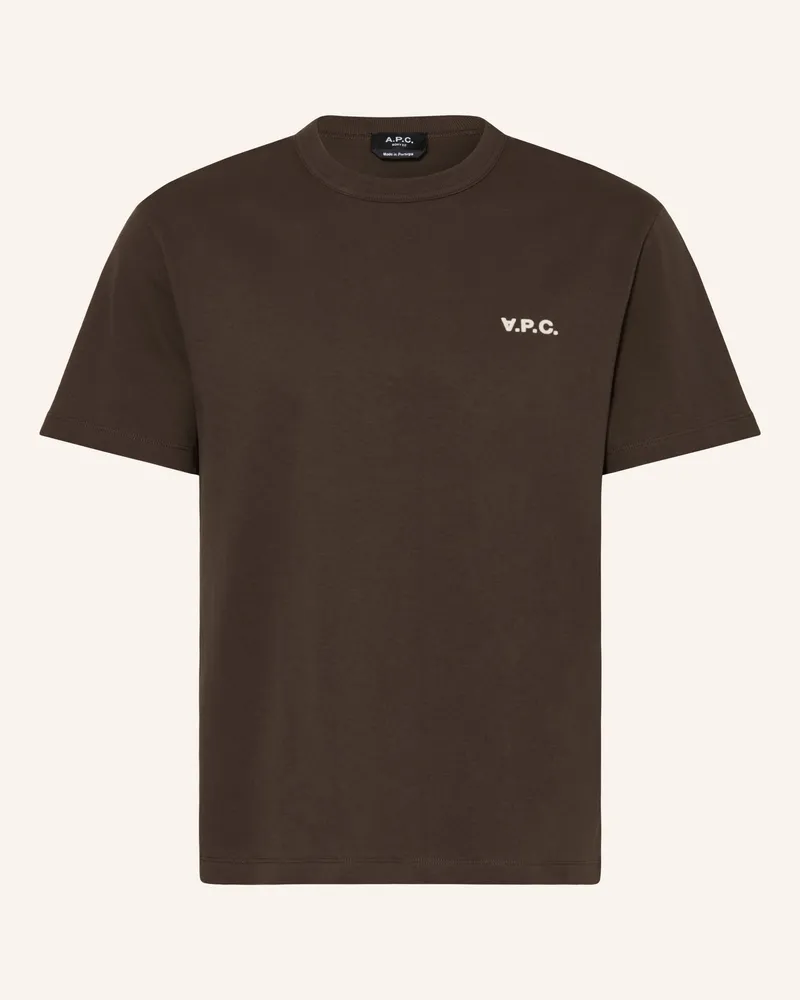 A.P.C. T-Shirt Dunkelbraun