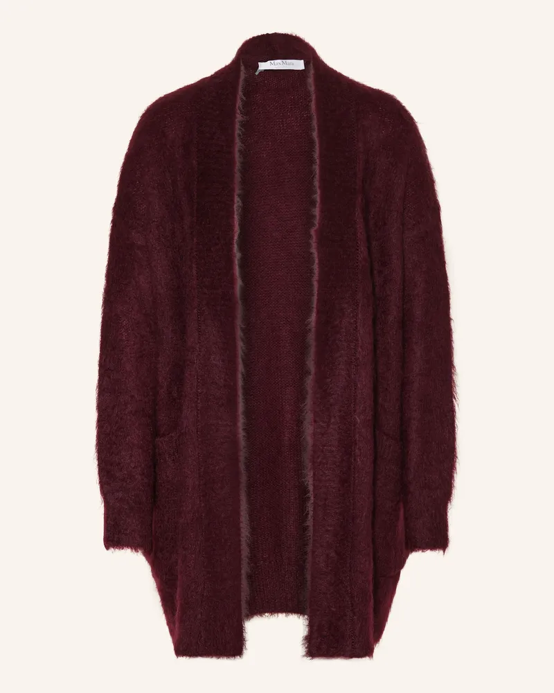 Max Mara Strickjacke AFFETTO1234 mit Mohair Dunkelrot