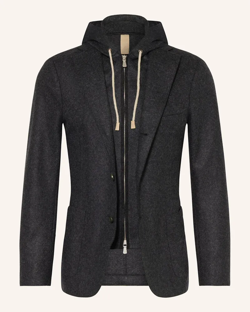 Eleventy Sakko Extra Slim Fit schwarz Schwarz