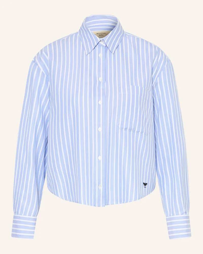 Max Mara Hemdbluse Cartone blau Hellblau