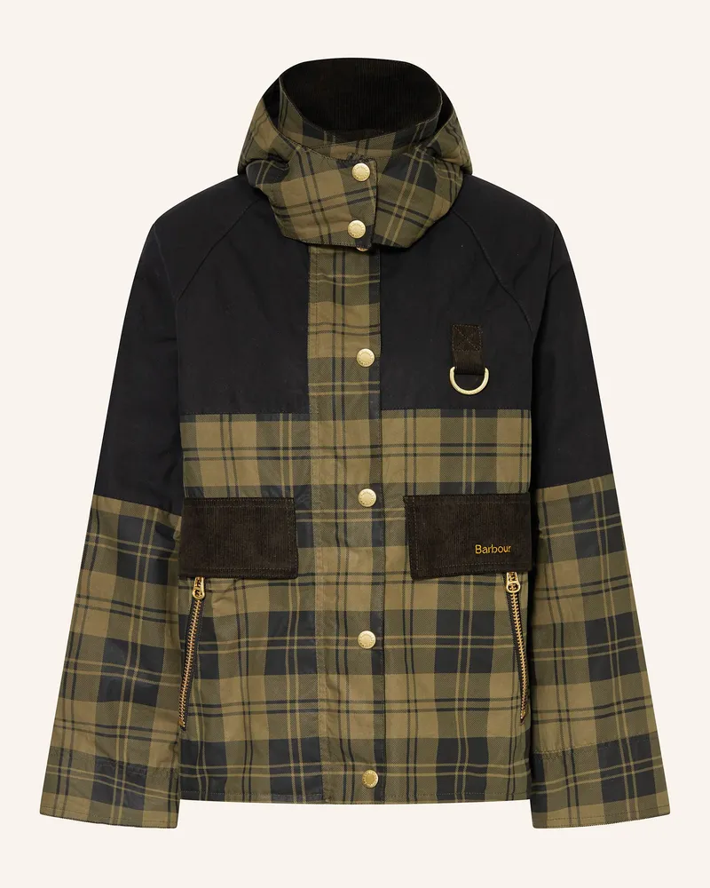 Barbour Fieldjacket ELAINE mit abnehmbarer Kapuze Schwarz