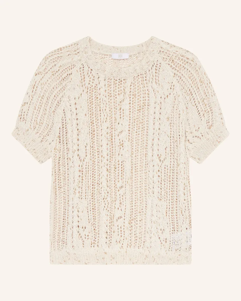 Riani Strickshirt mit Glitzergarn Creme