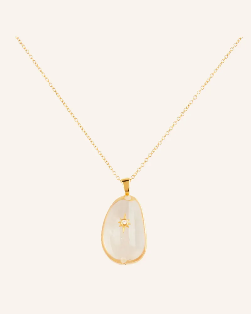 Zimmermann Halskette CRYSTAL PEBBLE Gold