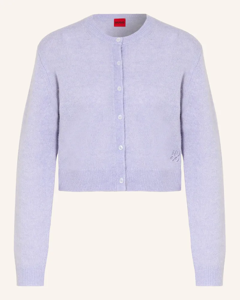 HUGO BOSS Strickjacke Stefbra lila Helllila